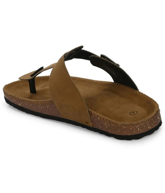 Leeport Camel Mens Thong Flip Flop - None