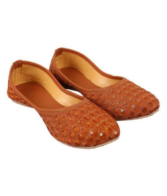 Raj Brown Ethnic Footwear - None