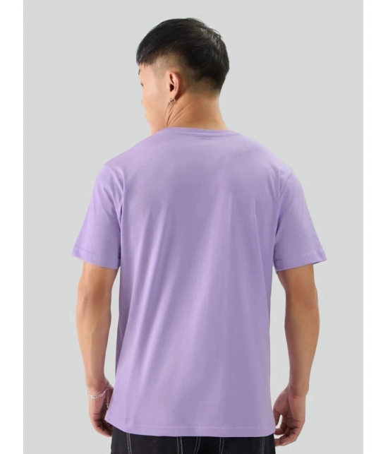 PPTHEFASHIONHUB Cotton Regular Fit Printed Half Sleeves Mens T-Shirt - Lavender ( Pack of 1 ) - None