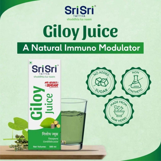 Sri Sri Tattva Giloy Juice | Enhances Memory, Improves Health | 500ml