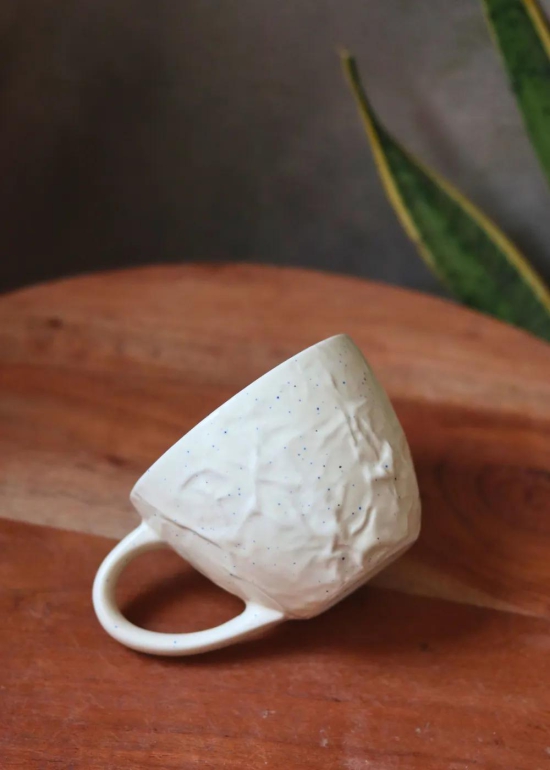 Cream Textured Mug-Set of two