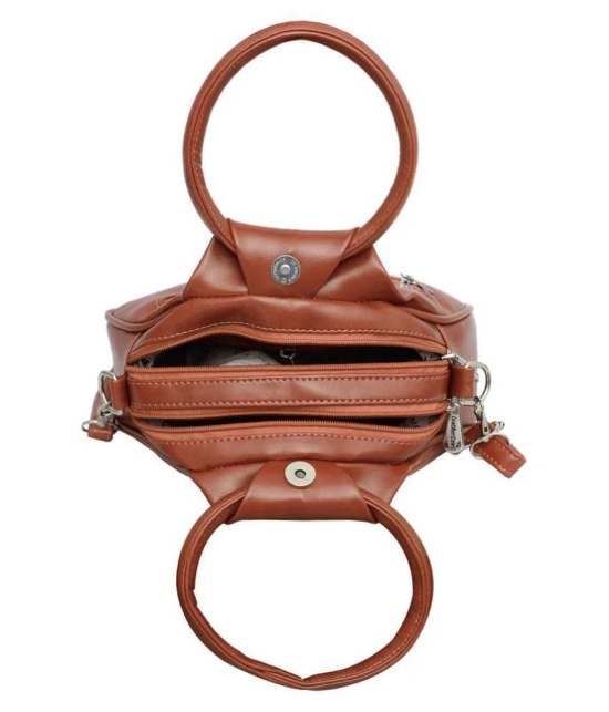 Leather Land - Tan Faux Leather Sling Bag - Tan