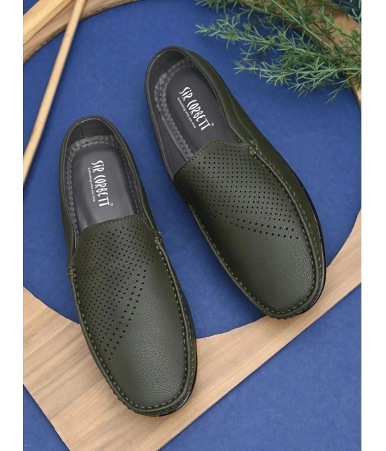 Sir Corbett Olive Mens Slip on - 7