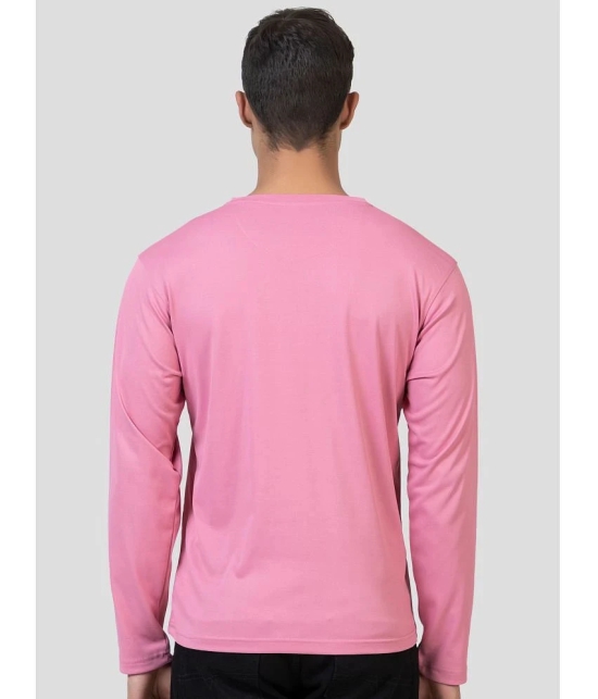 YHA - Pink Cotton Blend Regular Fit Mens T-Shirt ( Pack of 1 ) - None