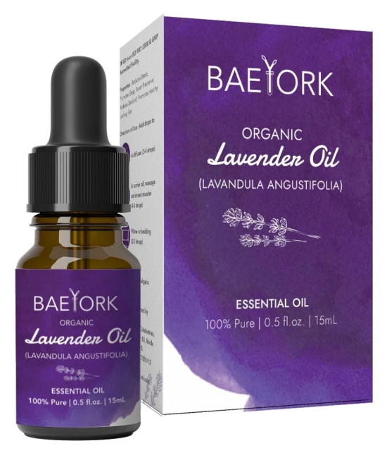 Baeyork Organic Bulgarian Lavender Essential Oil 15 mL