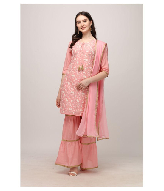 Berrylicious Pink Cotton Straight Kurti - - L