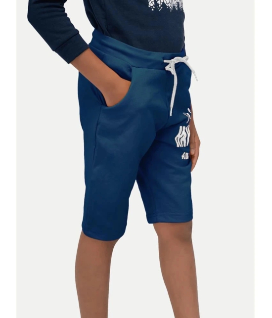 Radprix - Blue Cotton Blend Boys Shorts ( Pack of 1 ) - None