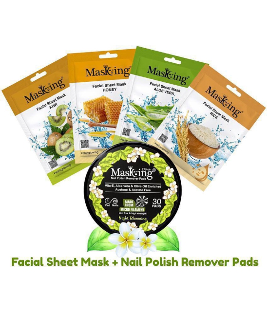 Masking - Natural Glow Facial Kit For All Skin Type ( Pack of 5 )