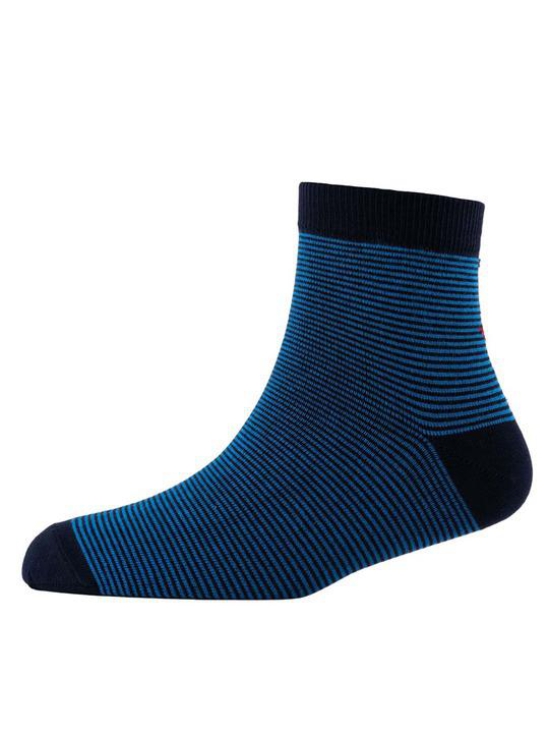 Men Pack Of 2 Striped Cotton Above Ankle Length Socks