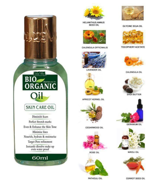 Indus Valley Bio Organic Skin Care Oil (Twin Pack) (120 ml)