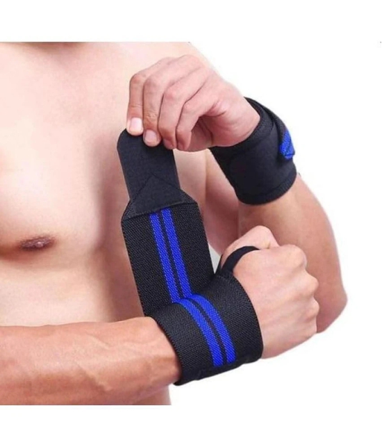 Wrist Support with Thumb Loop Strap Wrist Support Gym Men Training Wrist Band/Wrist Band for Men Gym/Wrist Supporter for Gym - Red