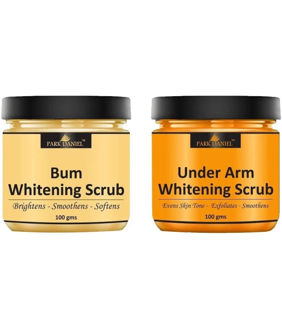 Park Daniel Bum and Underarms Cleansing Body Scrub For Skin Whitening Scrub & Exfoliators 100 gm Pack of 2