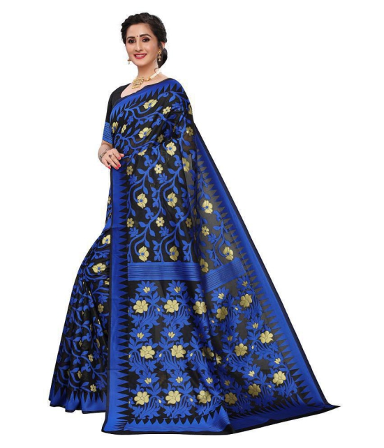 ofline selection Blue Polycotton Saree