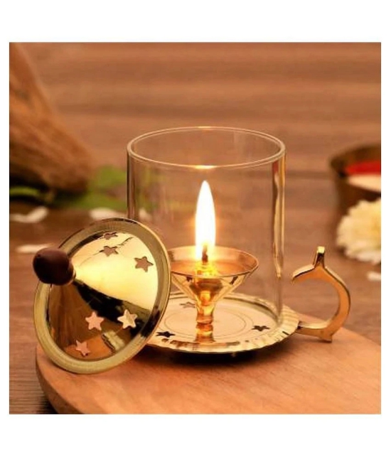 eCraftIndia Brass Diwali Diya - Pack of 1