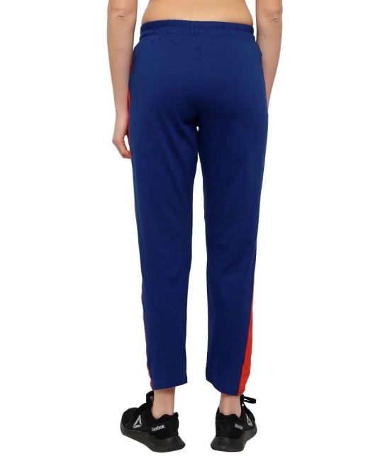 Diaz Blue,Orange Cotton Trackpants - Single - 30