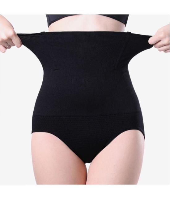 Tkeshto Black Cotton Womens Tummy Tucker ( Pack of 1 ) - None