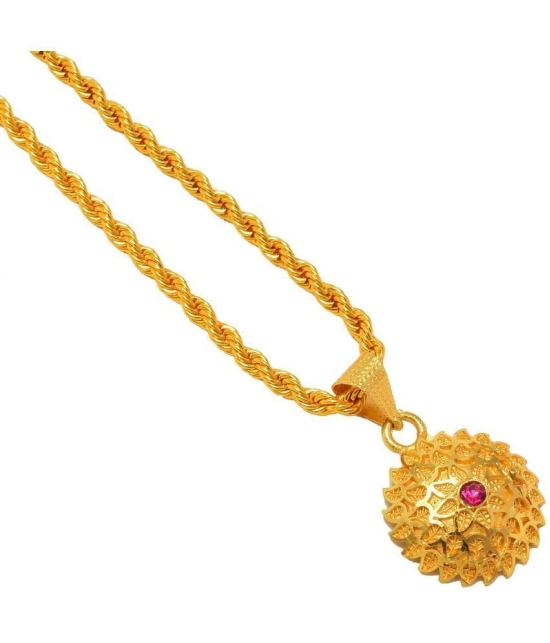 Jewar Mandi New Design Gold Plated Locket/Pendant with Rope/Rassi Chain Daily use for Men, Women & Girls, Boys - None