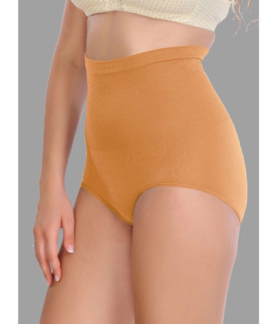 Madam - Beige Spandex Womens Shaper Brief ( Pack of 1 ) - None