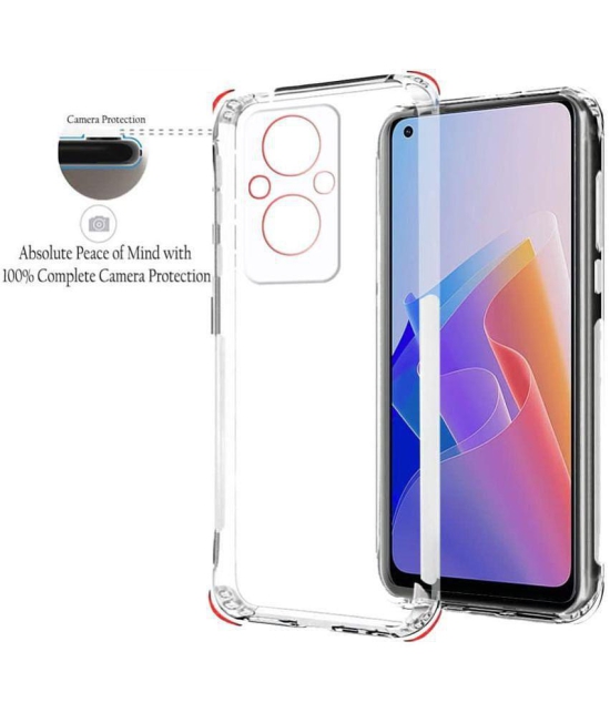 Case Vault Covers Silicon Soft cases Compatible For Silicon OPPO F21S PRO 5G ( Pack of 1 ) - Transparent