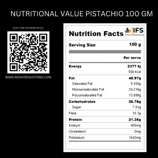 IFS PREMIUM PISTACHIO 500 GM