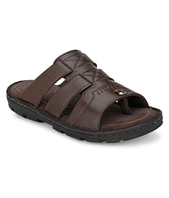 softio Brown Flip Flops - 6