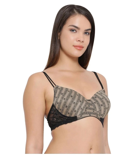 Clovia Polyamide T-Shirt Bra - Black - 36D