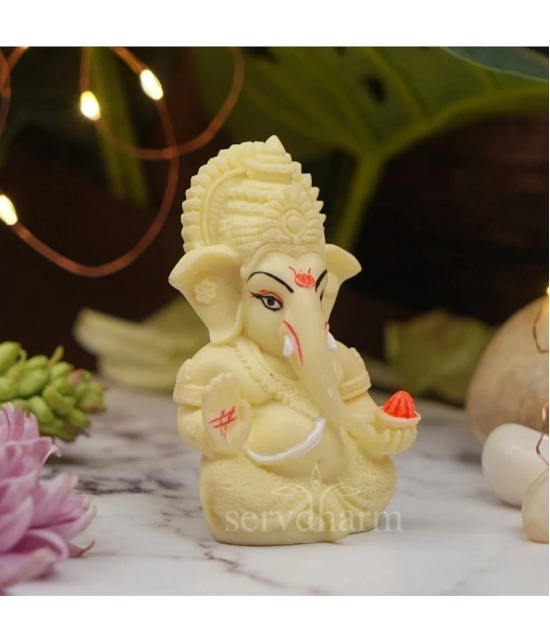 ServDharm Resin Lord Ganesha Idol ( 8.5 cm )