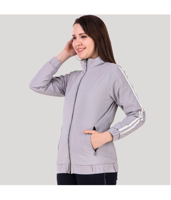 PPTHEFASHIONHUB - Polyester Grey Jackets - None