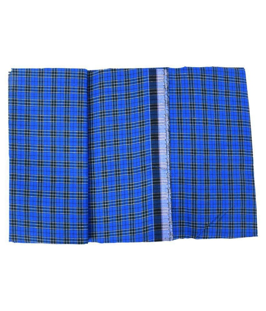 Akhil Blue Lungi - Free size