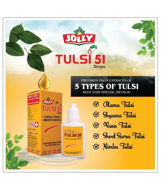 Jolly Pharma  Tulsi 51 Immunity Booster Drops  Liquid 48 ml Pack Of 2