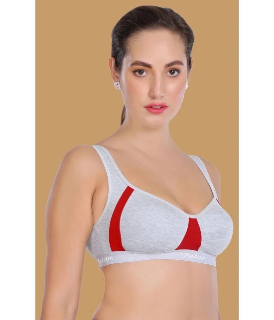 Madam - Red Cotton Lightly Padded Womens Push Up Bra ( Pack of 1 ) - None