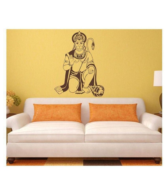 Asmi Collection Jai Hanuman Religious & Inspirational Sticker ( 80 x 60 cms )