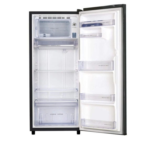 WHIRLPOOL 200 Litres Single Door Refrigerator (Steel ONYX)