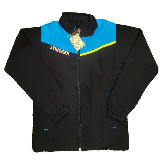 GS SPORTS Men Casual Jacket-NAVY SKY BLUE GREEN PYPING