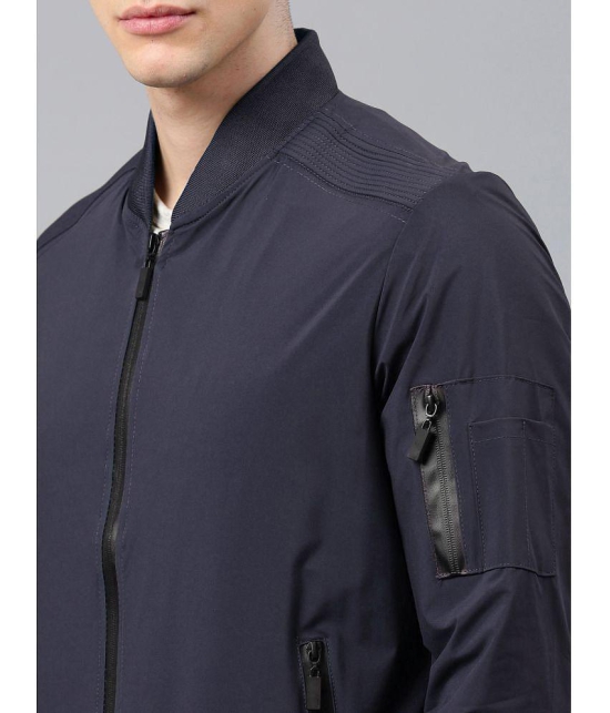 ADORATE Polyester Mens Casual Jacket - Navy ( Pack of 1 ) - None