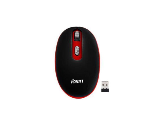 Foxin 9099 Wireless Mouse Nano USB Receiver Vibrant Red