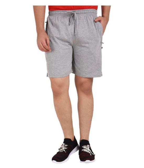 Neo Garments Grey Shorts SINGLE SHORTS GREY (PLUS SIZES FROM : M TO 7XL). - None