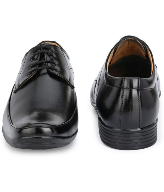 Shoevik Office Artificial Leather Black Formal Shoes - None