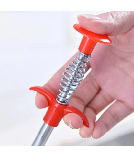 Jetudoo Drain Pipe Cleaning Spring ,Hair Catching Wire Steel Drain Cleaner