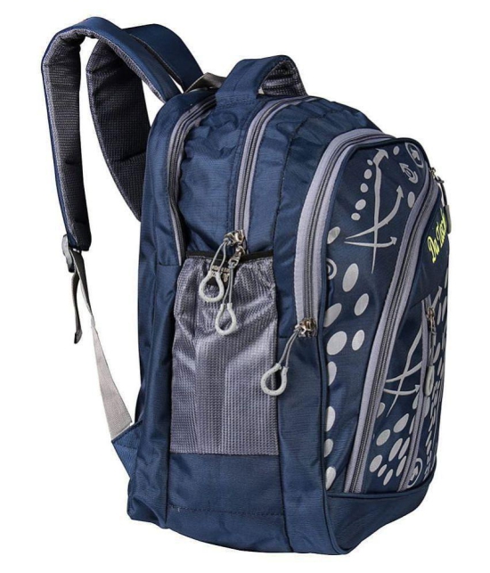 Da Tasche Blue Polyester College Bag