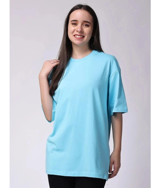 AKTIF Blue Cotton Blend Womens T-Shirt ( Pack of 1 ) - None