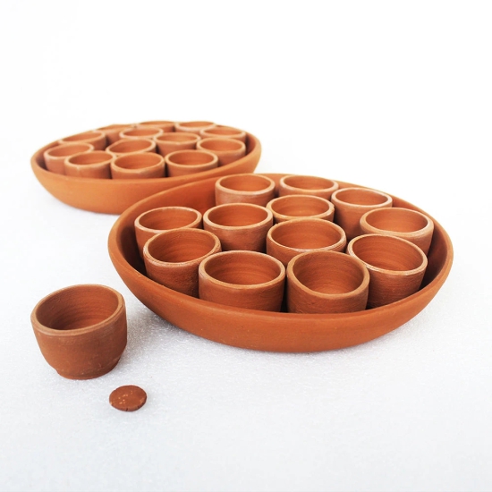 Handcrafted Terracotta Disk Plantation/Germination Kit