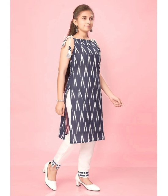 Aarika Girls Cotton Kurti ( Pack of 1 , Navy Blue ) - None