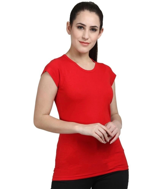 Diaz Cotton Red T-Shirts - Single - None