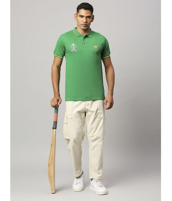 FanCode - Green Cotton Regular Fit Men's Sports Polo T-Shirt ( Pack of 1 ) - None