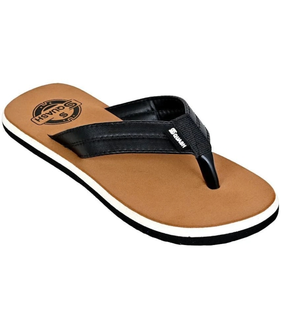 Squash - Brown Mens Thong Flip Flop - None