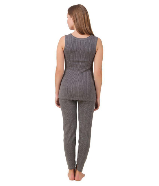 HAP Charcoal Thermal Sleeveless Topwear - M