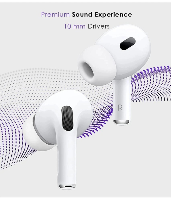 Vertical9 Earbud 8hrs playtime Type C True Wireless (TWS) In Ear 8 Hours Playback Active Noise cancellation IPX4(Splash & Sweat Proof) White