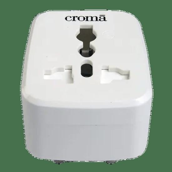 Croma Type A 2-Port Charger (Adapter Only, LED Indicator, White)