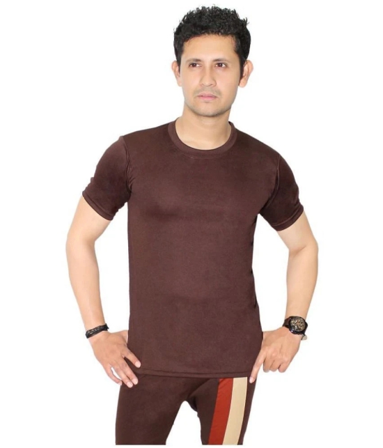 Goodluck Brown Cotton Lycra Trunk - 42